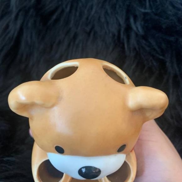 Japan brown Teddy Bear toothbrush Holder - Picture 3 of 6
